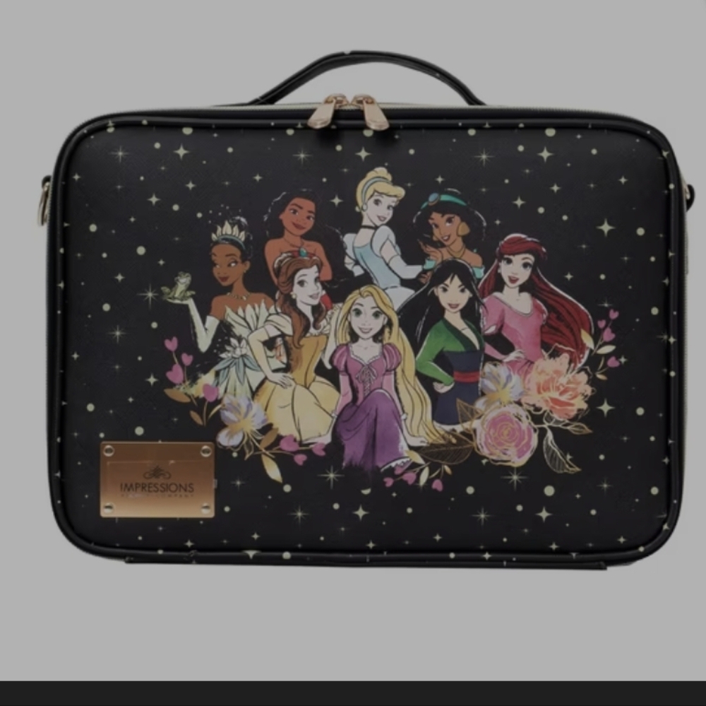 Impressions Black Disney Princess Cosmetic Bag